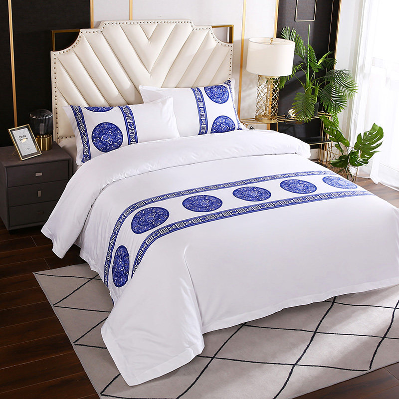 全棉亲肤被罩保暖宾馆酒店布草民宿床上用品简约纯棉印花被套单件,床上用品,被套,淘宝优惠券,粉丝福利购,淘宝优惠卷