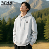 马克华菲连帽卫衣男春秋重磅宽松上衣男款 2026新款 休闲男生外套X