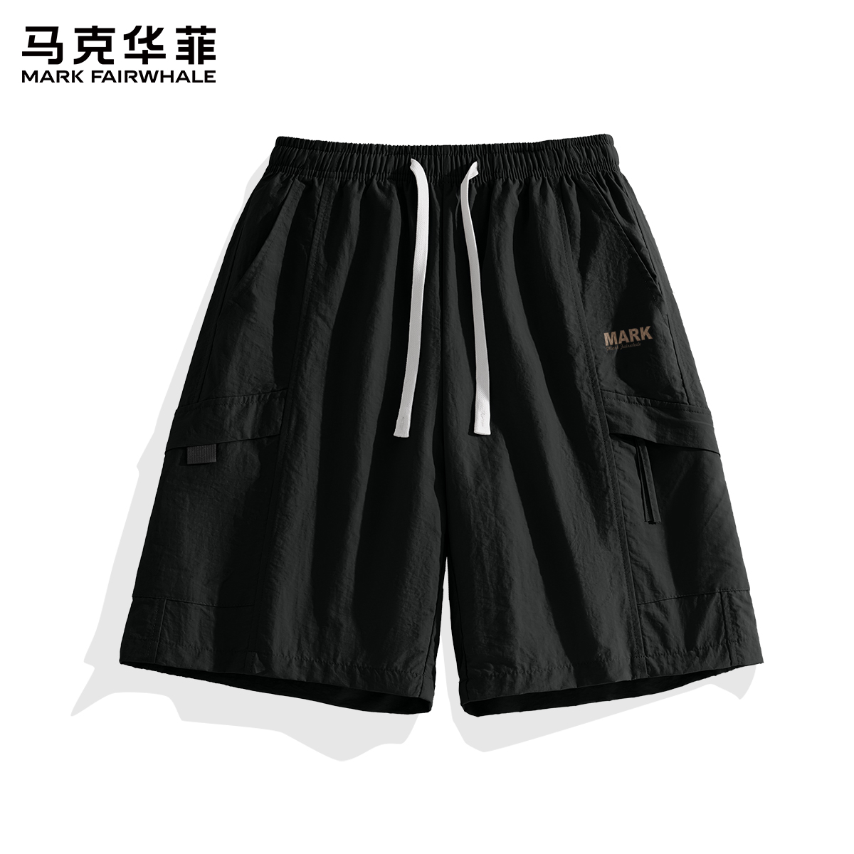 马克华菲短裤男款2025新款夏季美式潮流工装裤街头痞帅风休闲裤子
