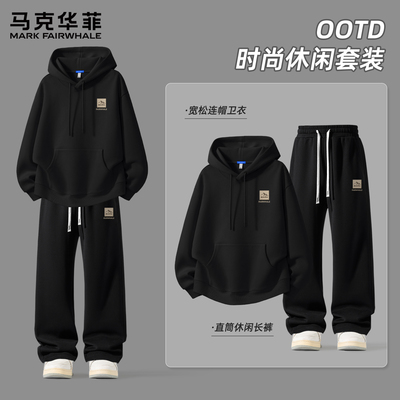 马克华菲连帽卫衣男休闲运动