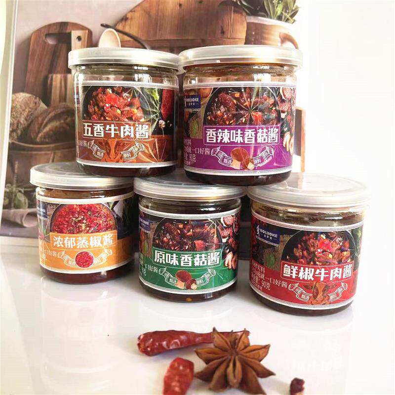 波罗客香辣香菇酱剁椒下饭