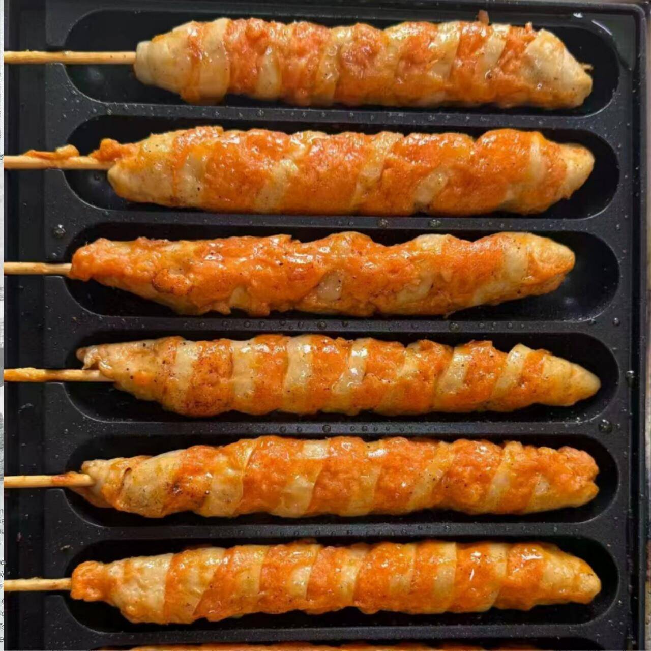 新品面筋包肉串烧烤摆摊商用食材炸串烤肠机串串鸡肉筋包肉大串