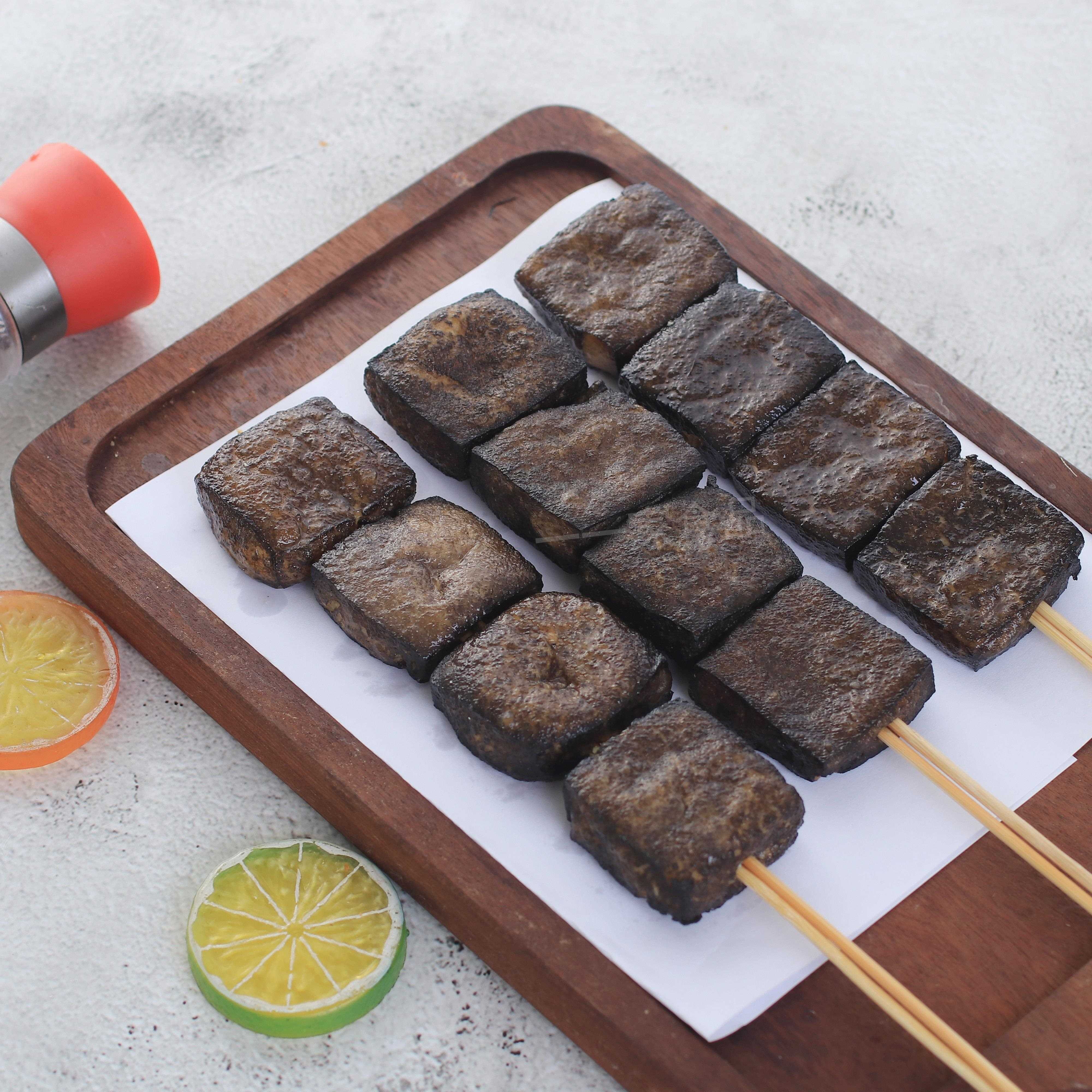 新品黑臭豆腐串麻辣烫油炸烧烤食材豆干串豆制品商用冷冻半成品20