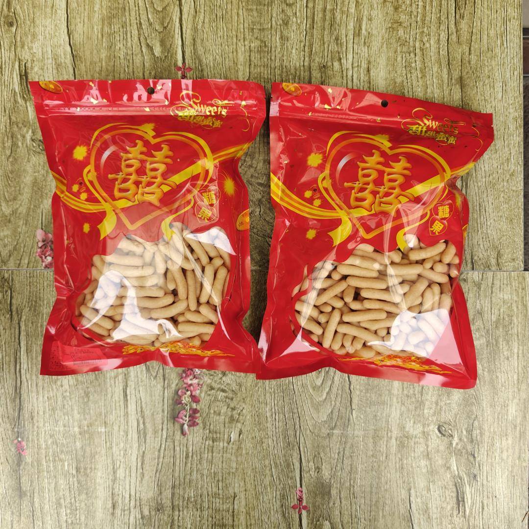 京果小果子双喜结婚提亲办事用的金果棒盐城阜宁特产茶果雪枣零食
