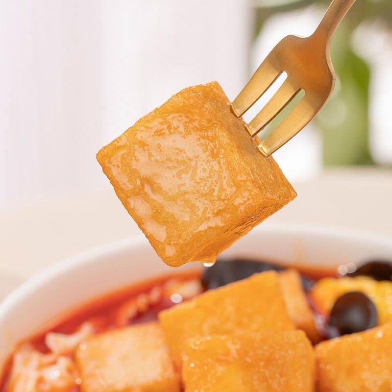 新品鸿津鱼豆腐5斤/袋火锅丸子麻辣烫串串香关东煮烧烤商用冷冻食