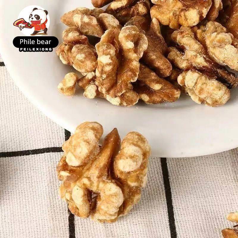 原味香酥盐焗咸味椒盐五香核桃仁奶香蜂蜜琥珀核桃仁罐装薄皮即食