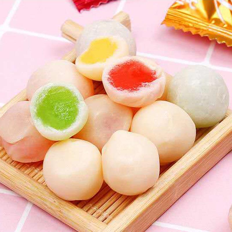 脆皮软糖鲜乳球500g混装水果夹心软糖果喜糖散装零食果味