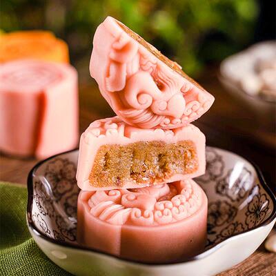 新品汇丰苑低糖桃山皮月饼皮半成品有糖冰皮月饼馅料半成品材料食