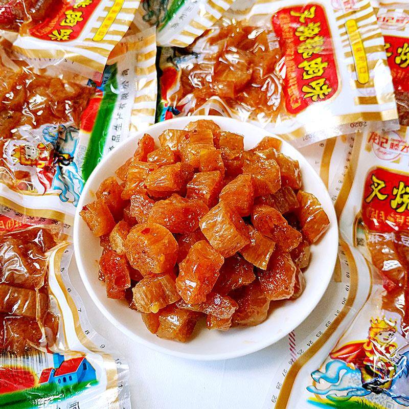 龙记叉烧樱桃肉辣条怀旧休闲食品8090后小零食老式儿时吃货小吃