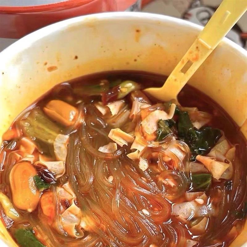 食族人酸辣粉6桶装重庆正宗红薯粉非油炸粉丝速食整箱