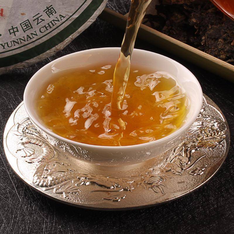 老同志普洱茶2012年9948生普357g普洱茶饼茶叶礼品普洱生茶