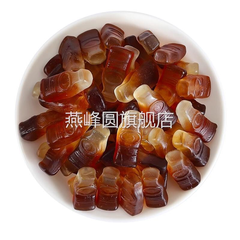 可乐味软糖汽水橡皮糖可乐瓶造型软糖儿童幼儿园分享糖果酸甜零食