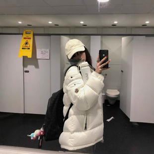 高版本~2025新款蒙家本冬季羽绒棉服男女同款保暖连帽宽松外套