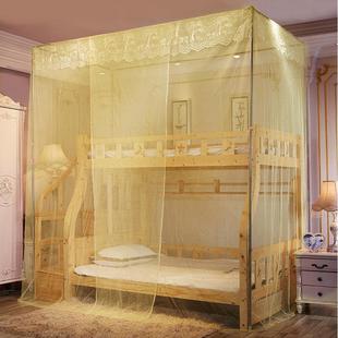 蚊帐 子母床蚊帐儿童1.2米1.35米1.5米梯柜双层高低床上下铺一体式