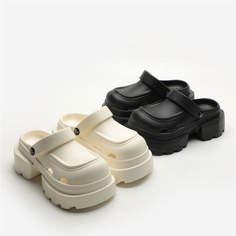 夏季增高7cm凉鞋女外穿百搭不累脚超火防滑时尚白色护士洞洞凉拖,居家布艺,居家凉拖/凉鞋,淘宝优惠券,粉丝福利购,淘宝优惠卷