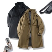 柜2K 男士 轻盈不臃m肿 防风抗水 冬季 中长款 加厚保暖羽绒服风