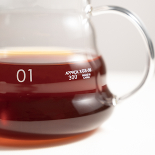 野啡 云朵高硼硅玻璃咖啡壶手冲咖啡分享壶公道杯断水过滤带刻度