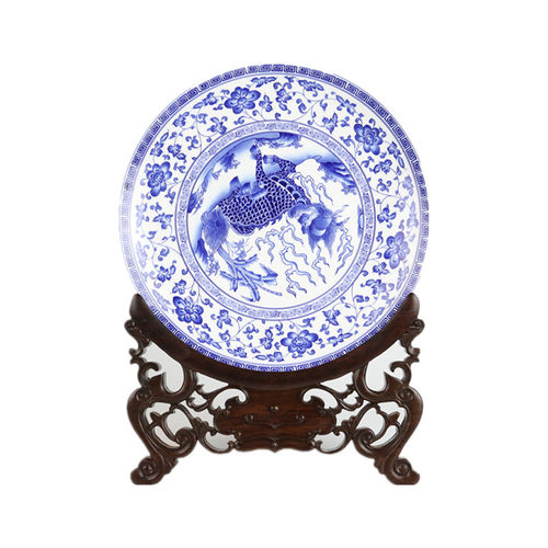 红木工艺品 雕花盘架 瓷盘玉片底座 普洱茶饼托架展示架底座