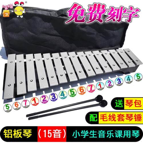 15音琴a小学生铝板琴音乐教具30音木琴铁琴金属琴儿童玩具打击乐