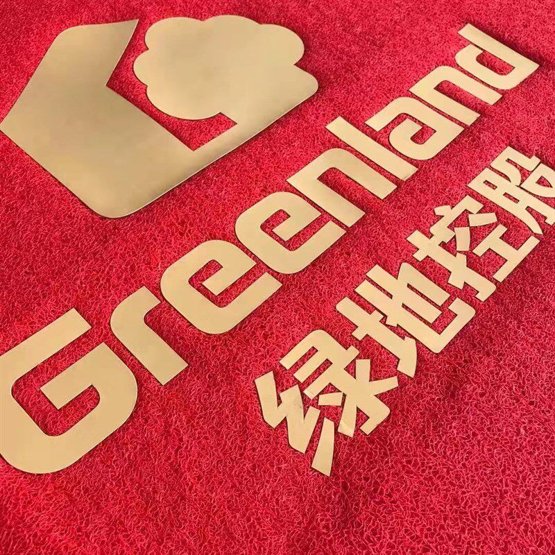 加厚PVC迎宾丝圈地毯定制loygo电梯地垫欢迎光临防滑脚垫定做尺寸