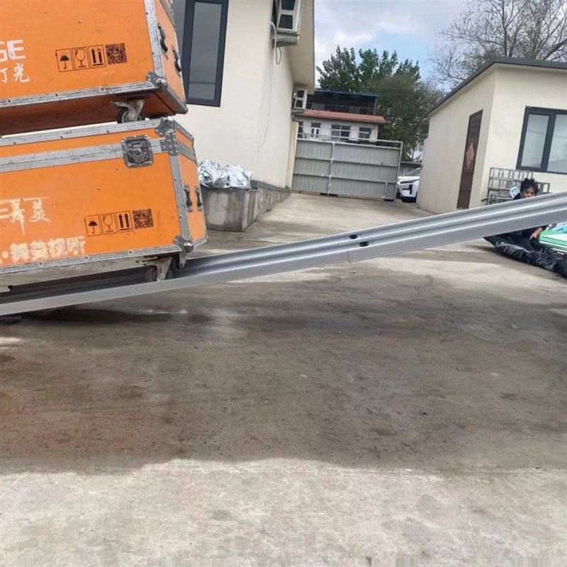 轮椅坡道板便携可伸缩电动车航空箱小推车上车楼梯台阶装车斜坡板