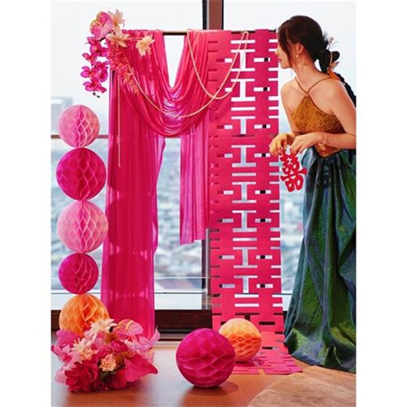 结婚布置婚房装饰套装婚礼装扮新房喜字中式订婚宴门口迎宾牌指示