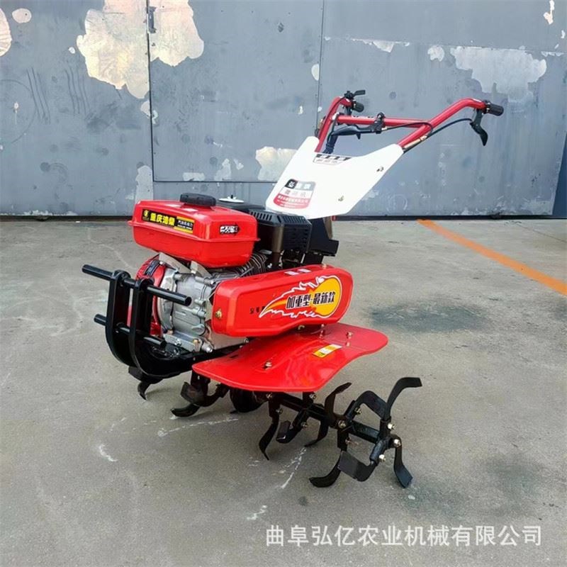 老人手扶柴油微耕机开沟培土犁地机8马力两驱P直连开荒耕地机翻地