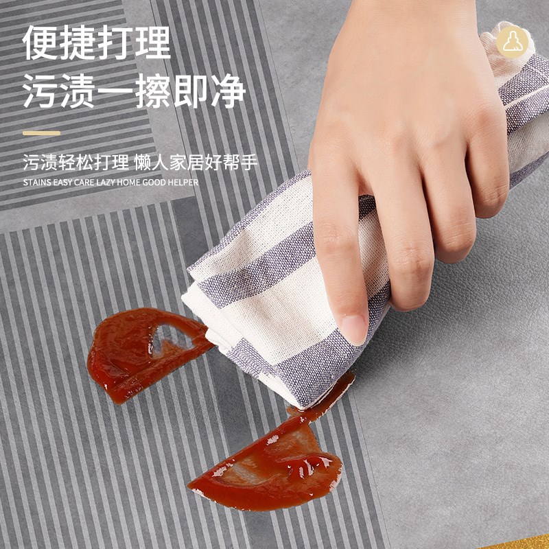 厨房地垫防滑防油可擦免洗PVC防水垫子耐脏门垫脚垫家用地毯