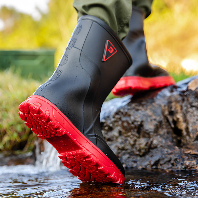 水鞋男士新款春夏中筒雨鞋防水防滑耐磨加绒钓鱼洗车厨房工作胶鞋,流行男鞋,雨鞋,淘宝优惠券,粉丝福利购,淘宝优惠卷