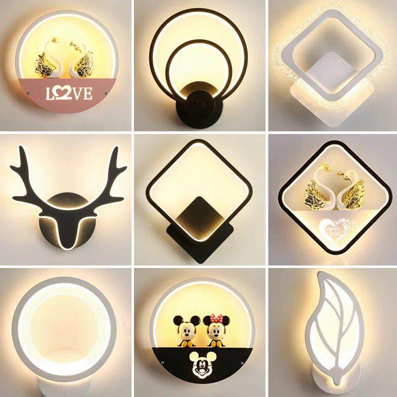 新款网红壁灯极简创意床头卧室简约客厅背景墙装饰过道阳台墙壁灯,家装灯饰光源,壁灯,淘宝优惠券,粉丝福利购,淘宝优惠卷