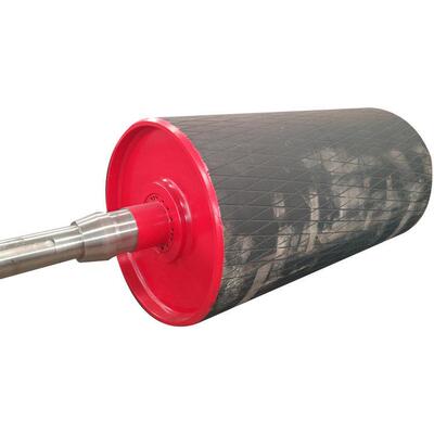 输送机滚筒包胶无动力主动改向电动滚筒输送带传送滚轮竹笼式滚筒