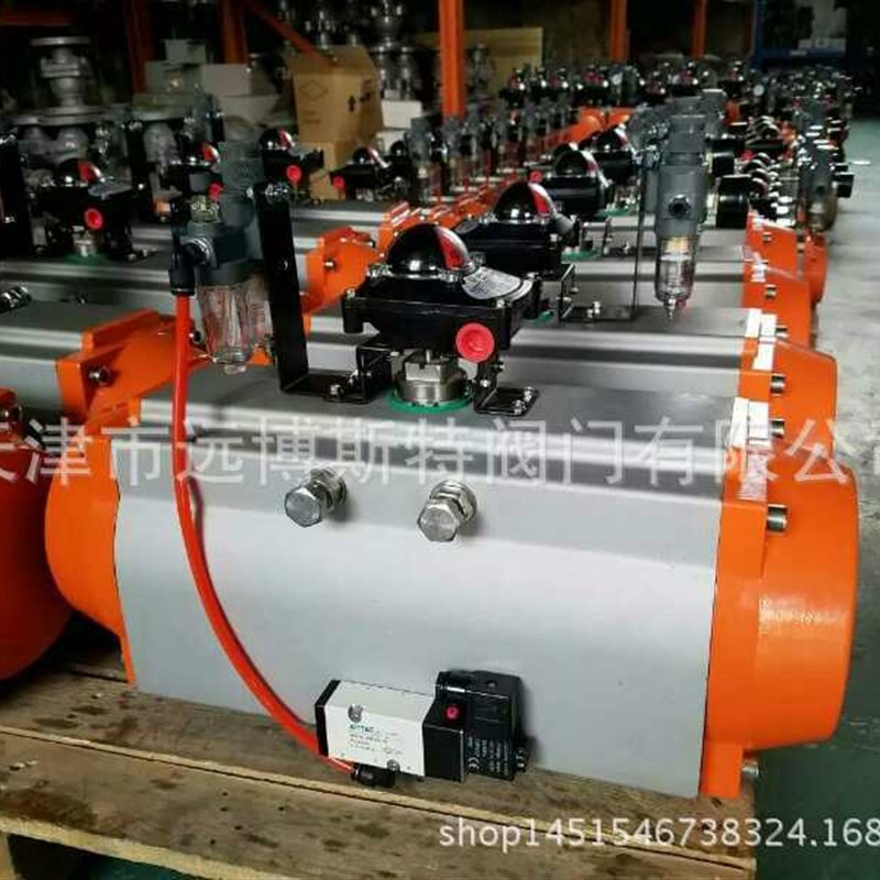 气动蝶阀D671F-16RL气动对夹四氟蝶阀 天津气动阀门