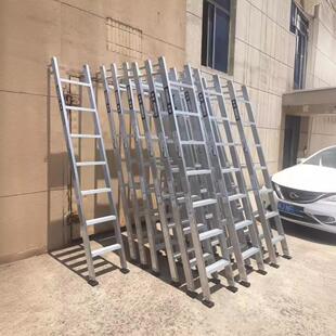 铝合金家用工程单面直梯扶手梯阁楼梯门架梯风电爬梯平台扶手单梯