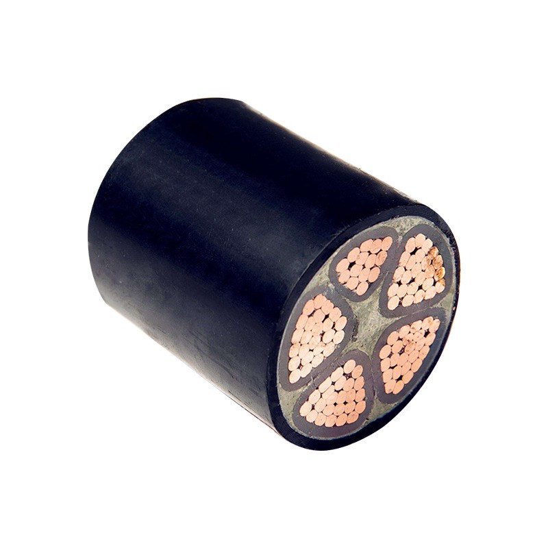 江南电缆五彩YJV电力电缆 3*150+1*70平方铜芯室外架空线三相四线