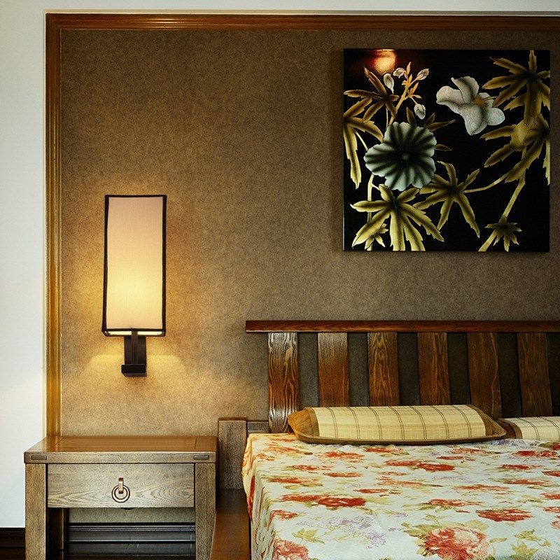 壁灯床头卧室壁灯中国风客厅仿古现代简约创意阳台过道新中式壁灯