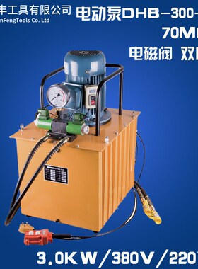液压工具 ZCB-700AB-D2B(电磁阀)油压电动泵 双回路 高压油泵