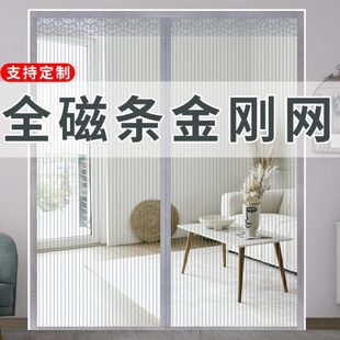 高档卧室房间家用隔断帘子磁性纱门纱窗磁吸夏季 防蚊门帘2024新款