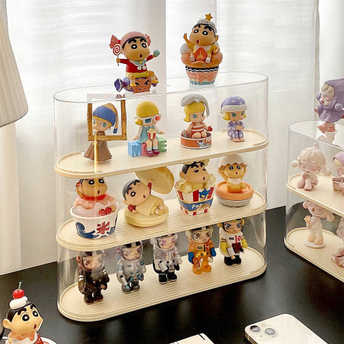 泡泡玛特盲盒手办透明防尘展示架
