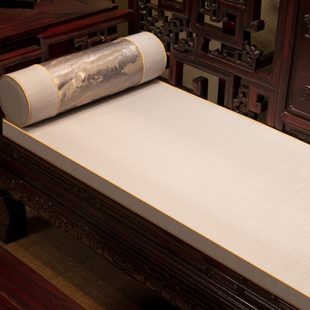 罗汉床坐垫防滑高档家用加厚红木沙发座垫海绵乳胶垫子定制 新中式