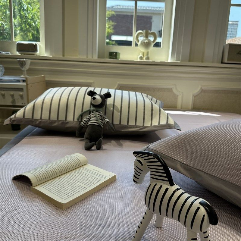 纯色混搭冰藤席薰衣紫色可机洗夏凉席三件套空调席子柔软1.5m1.8,床上用品,凉席/草席/麻席,淘宝优惠券,粉丝福利购,淘宝优惠卷