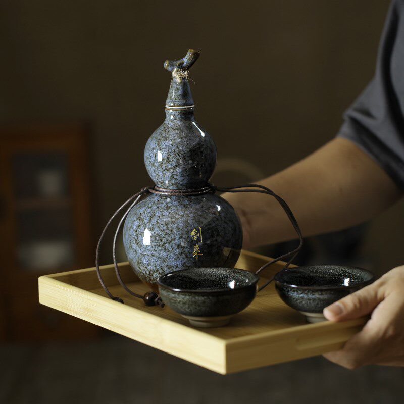 剑来剑仙葫芦酒壶水壶便携古风陶瓷高档道具大容量中式可装热水