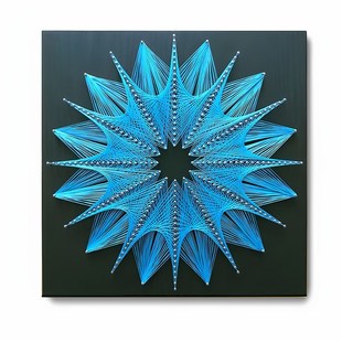 钉子绕线画diy手工立体构成作业材料包成品餐厅墙壁客厅装饰画