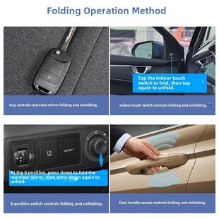 适用于五菱宾果后视镜电动折叠改装星嘉辰凯捷悦眼云朵自动折叠耳