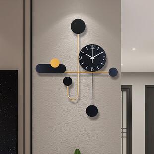 挂钟客厅家用时尚极简个性创意挂墙时钟现代简约大气挂表轻奢钟表