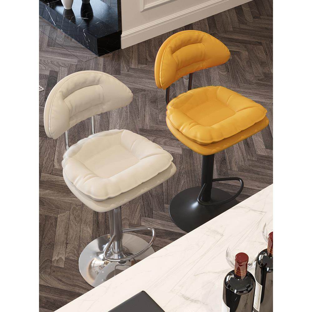 吧台椅现代简约旋转家用靠背高脚凳前台收银台坐椅升降轻奢酒吧椅,住宅家具,家用高脚椅,淘宝优惠券,粉丝福利购,淘宝优惠卷