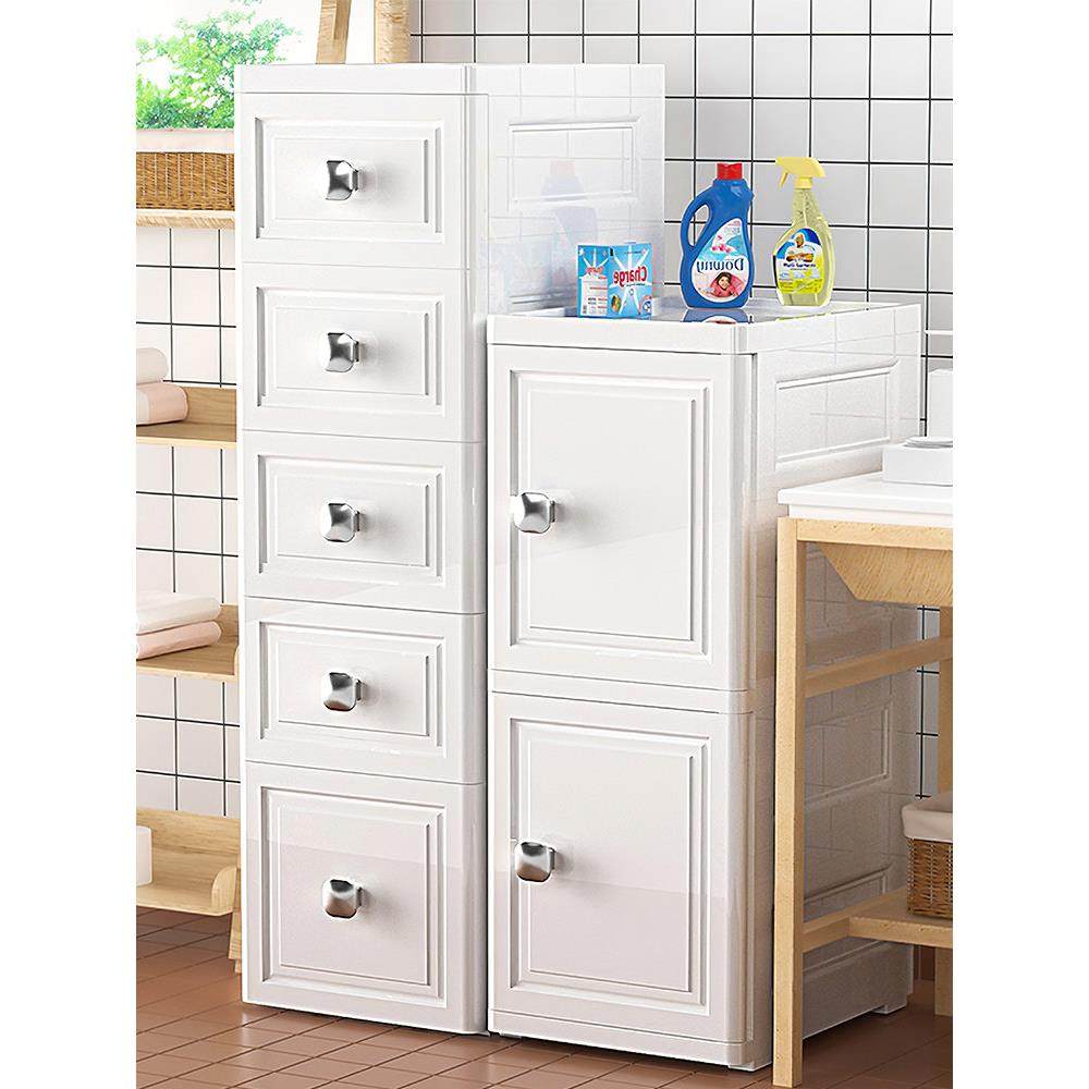 30cm夹缝收纳柜开门式抽屉式窄边柜厨房塑料储物柜卫生间整理柜子,收纳整理,收纳柜,淘宝优惠券,粉丝福利购,淘宝优惠卷