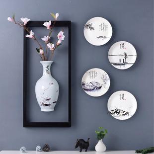 新中式墙面装饰餐馆过道壁挂件酒店走廊墙壁挂饰创意楼梯墙面挂设
