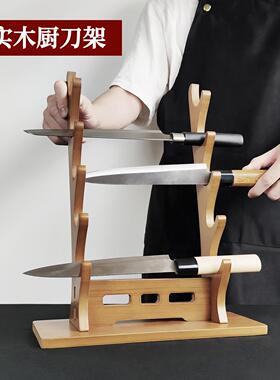 瑞兆祥兵器架寿司刀厨刀架料理刀展示架笛子架箫架实木刀剑架剑托
