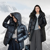 高奢黑金羽绒服男女连帽2025新款 冬季 户外三防保暖加厚外套免洗潮
