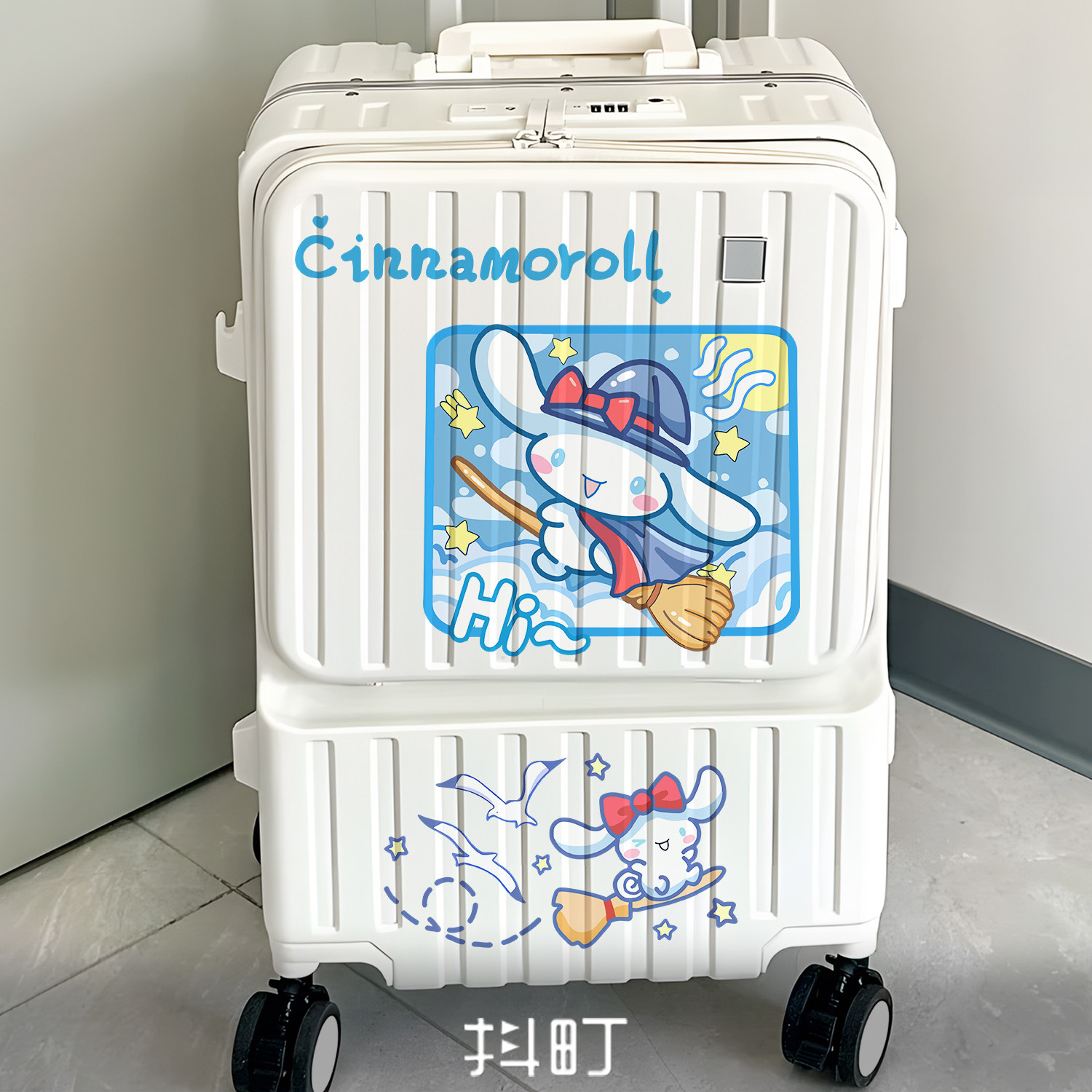 可爱玉桂狗行李箱贴DIY贴纸